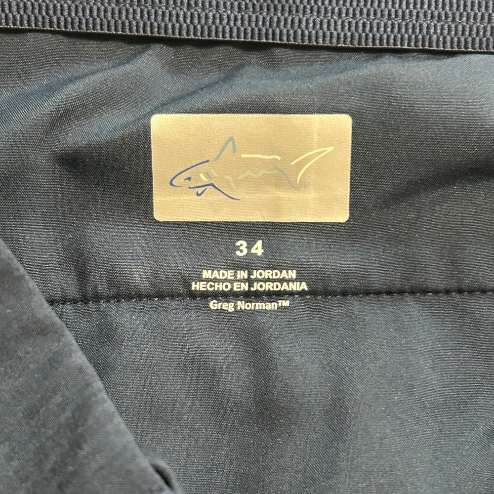 Greg Norman Mens Golf Shorts Lot of 2 Navy Grey Performance Stretch Size 34 - Picture 8 of 16